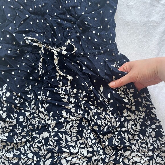 Floral Navy Mini Dress - Picture 3 of 4